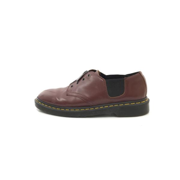 Dr.Martens◆4EYE SHOE/センタージップ/サイドゴア/UK7/ボルドー/レザー/14...