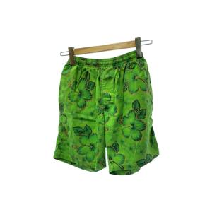 STUSSY◆ショートパンツ/S/コットン/GRN/花柄