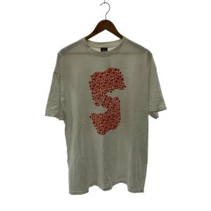 STUSSY◆Tシャツ/8ボール/Sロゴ/XL/コットン/WHT//