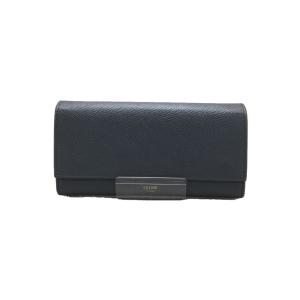 CELINE◇長財布/レザー/KHK/無地/レディース : セカンドストリート