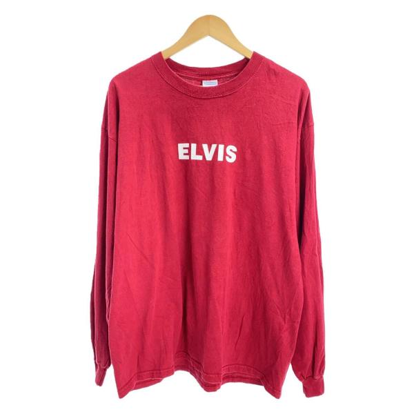 長袖Tシャツ/XL/コットン/ボルドー/LOST HIGHWAY/elvis presley/GIL...