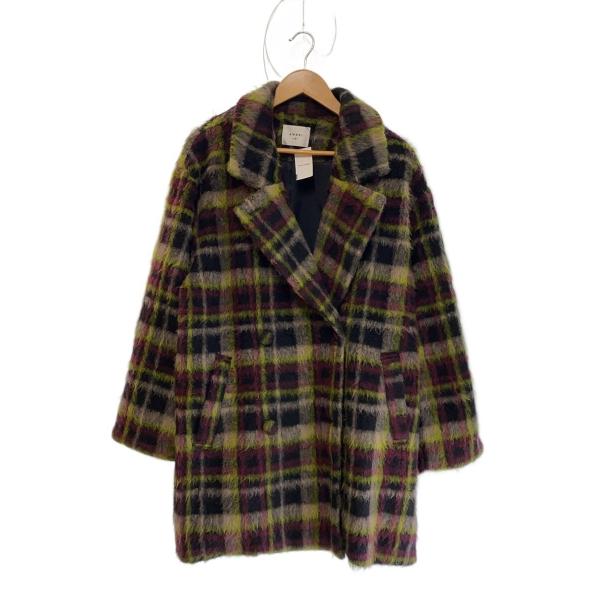 AMERI◆コート/M/ポリエステル/マルチカラー/チェック/0124206810870