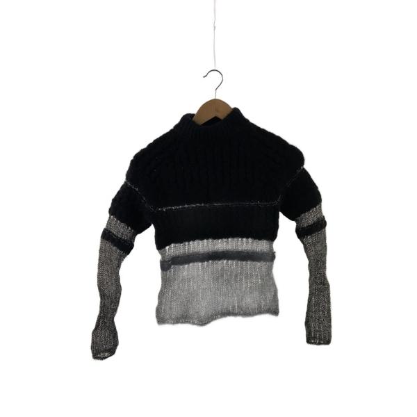 AMERI◆ニット・セーター(厚手)/FREE/ウール/BLK/02120161210