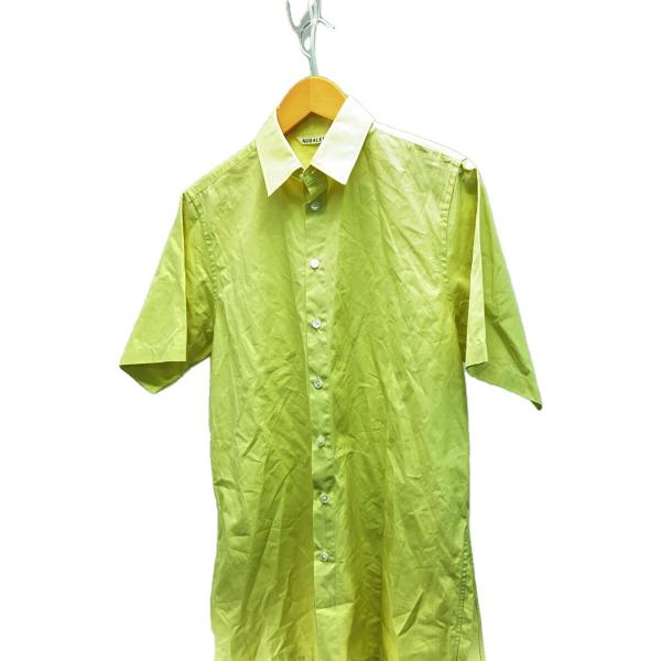 AURALEE◆半袖シャツ/1/コットン/A21AS02HW//