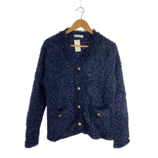 suadeo◆カーディガン(厚手)/40/ナイロン/NVY/25SS06-K02-OL//
