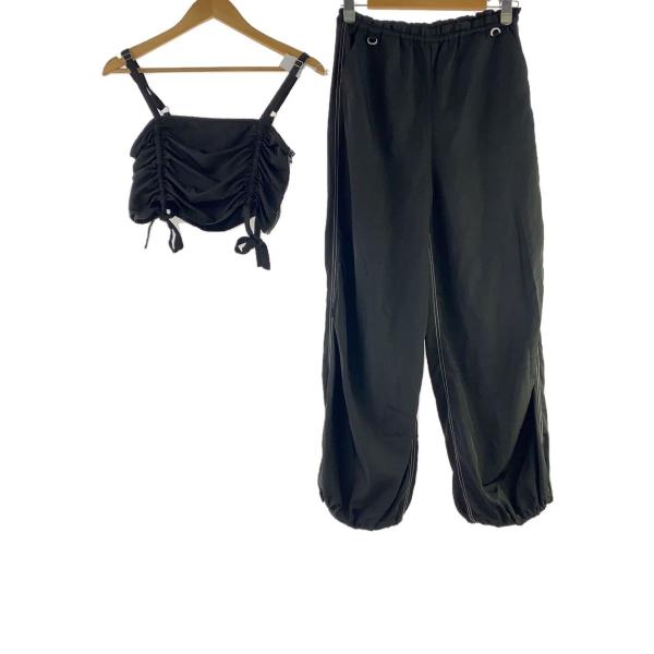 JEANASIS◆セットアップ/FREE/ポリエステル/BLK/無地/JS071591MW/9896...