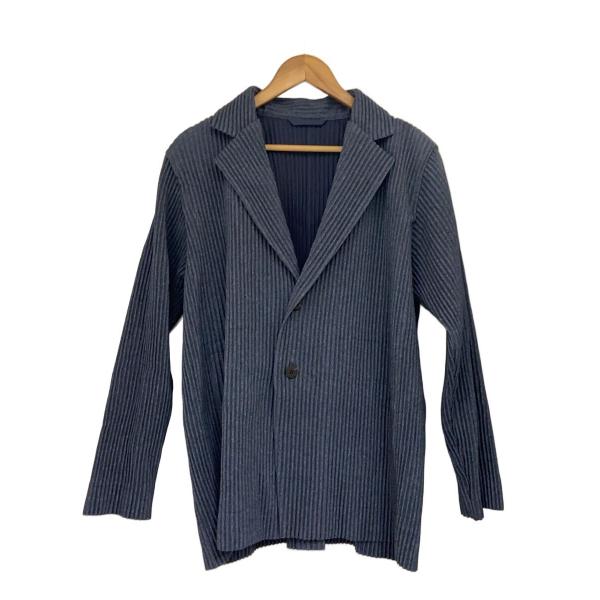 HOMME PLISSE ISSEY MIYAKE◆20SS/テーラードジャケット/1/ポリエステル...