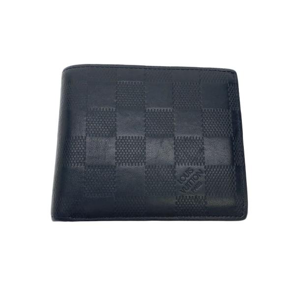 LOUIS VUITTON◆2)ポルト・フォイユ・マルコNM_ダミエ・グラフィット/PVC/BLK/...