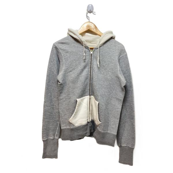 WILSON◆ツートンジップパーカー/38/コットン/GRY
