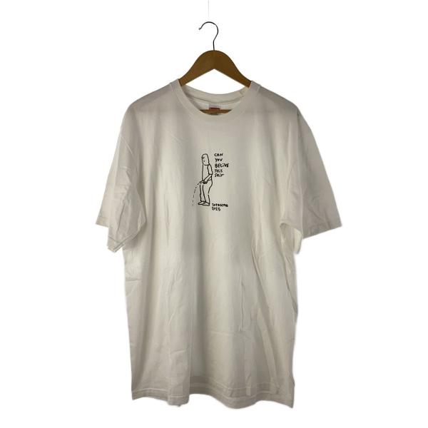 Supreme◆25SS/Piss Tee/Tシャツ/XL/コットン/WHT