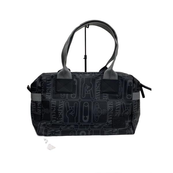 Vivienne Westwood◆ボストンバッグ/PVC/BLK/総柄//