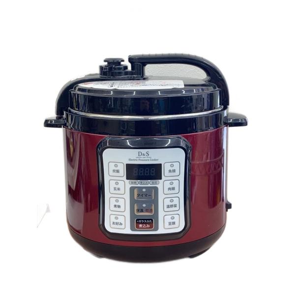 D&amp;S(DESIGN&amp;STYLE)◆電気調理鍋 STL-EC50R/４L/ボルドー/圧力