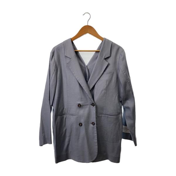 AMERI◆テーラードジャケット/M/レーヨン/BLU/01010フ650601/アメリヴィンテージ...