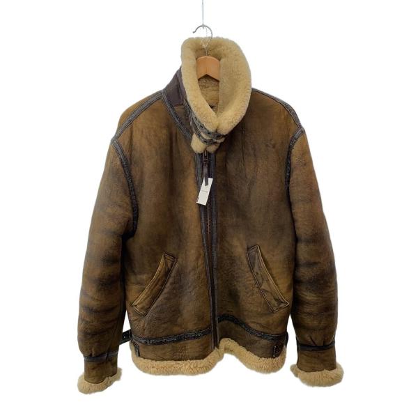 FREEDOM◆フライトジャケット/42/羊革/BRW/87-610-93
