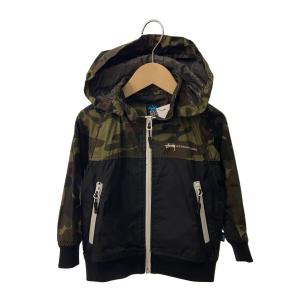 STUSSY◆ジャケット/90cm/ステューシー/カーキ/キッズ/グリーン/縁/ポリエステル/GRN/カモフラ/