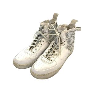 NIKE◆SF AF1 MID PRM/スペシャルフィールドエアフォースミッドプレミアム/ホワイト/...