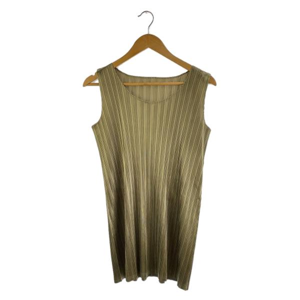 PLEATS PLEASE ISSEY MIYAKE◆シャイニーロングタンクトップ/ノースリーブカッ...