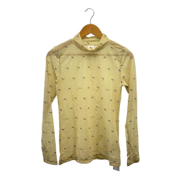 AMERI◆PUMA COLLAB SKIN TOP/長袖カットソー/M/BEG/総柄/622114...