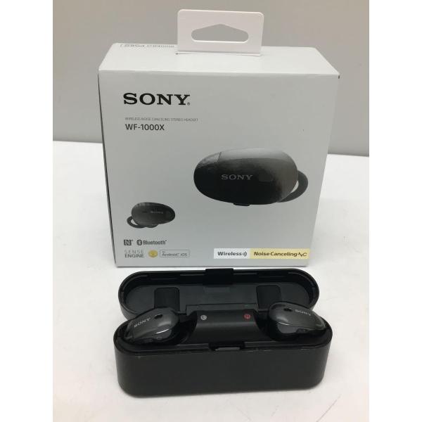 SONY◆ノイズキャンセリングワイヤレスイヤホン・ヘッドホン WF-1000X (B) [ブラック]