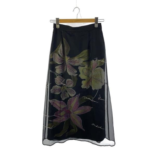 AMERI◆ロングスカート/M/ポリエステル/BLK/02310920310