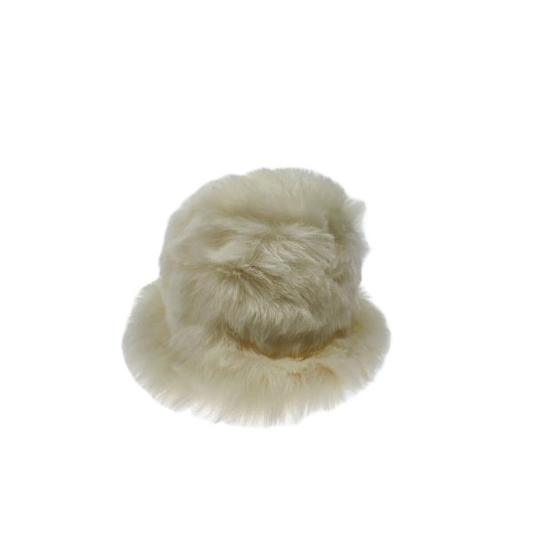 COMME des GARCONS SHIRT◆23ss/バケットハット/M/アクリル/WHT/無地...