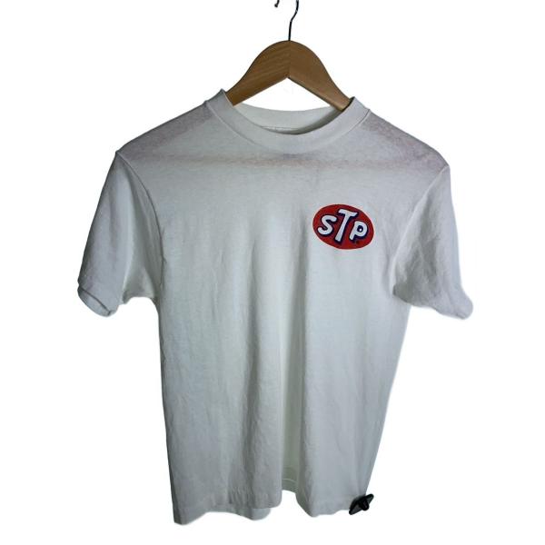 STP/80s/USA製/Tシャツ/M/コットン/WHT/無地//