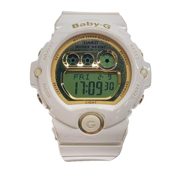CASIO◆クォーツ腕時計・Baby-G/デジタル/ラバー/ホワイト/BG-6901-7DR/黄ばみ...