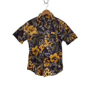 STUSSY◆半袖シャツ/S/コットン/ブラウン/花柄