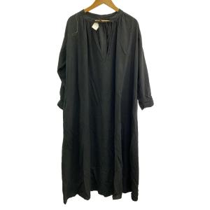 Graphpaper◆長袖ワンピース/スモックドレス/BLK/GL241-60240