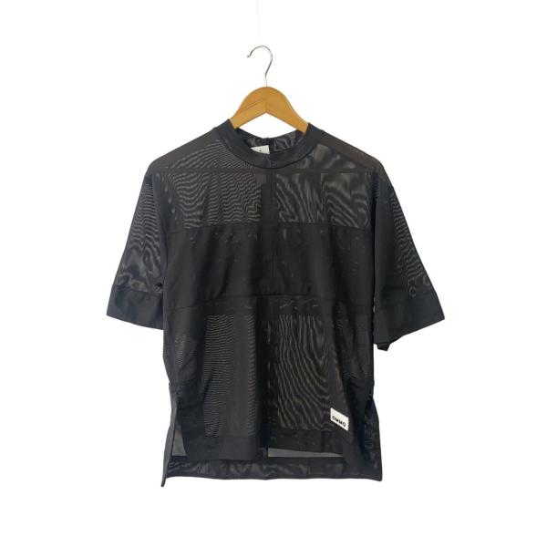 OMMO◆MESH LOOSE TOP/FREE/ポリエステル/BLK/882530606201//