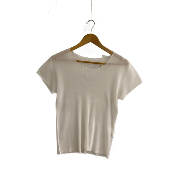 PLEATS PLEASE ISSEY MIYAKE◆ヨゴレ考慮/半袖カットソー/3/ポリエステル/...