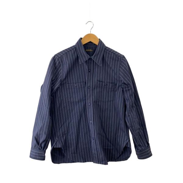 mulle&amp;bros/長袖シャツ/15/コットン/NVY/ストライプ