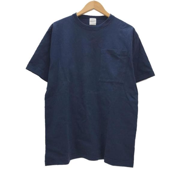 SAGE DE CRET◆Tシャツ/L/コットン/NVY/無地/EV-1801 1767-068//