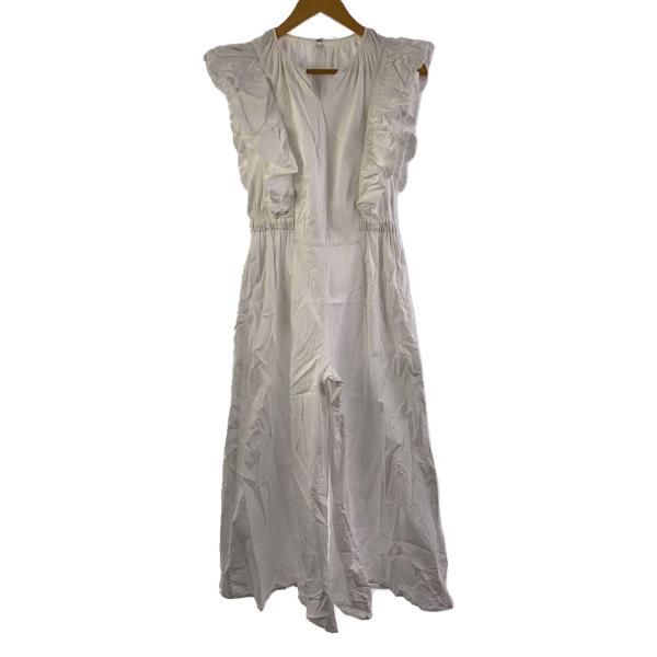 AMERI◆オールインワン/M/コットン/WHT/無地/02110551090