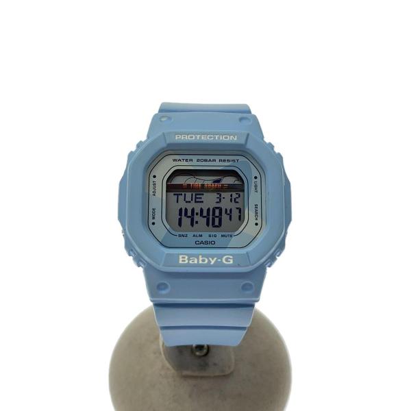 CASIO◆クォーツ腕時計・Baby-G/デジタル/BLU