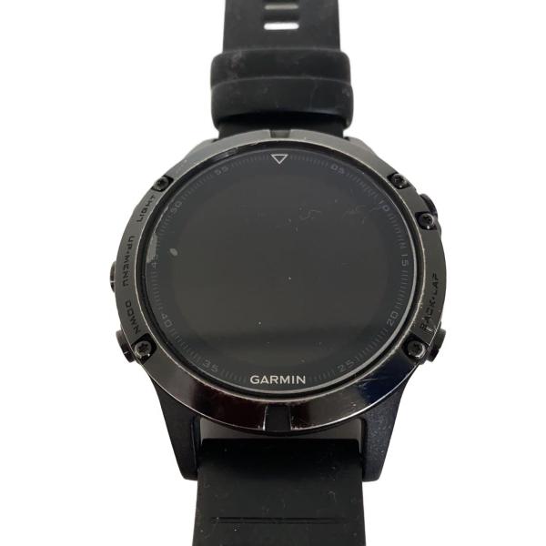 GARMIN◆スマートウォッチ/デジタル/ラバー/BLK/BLK/fenix5