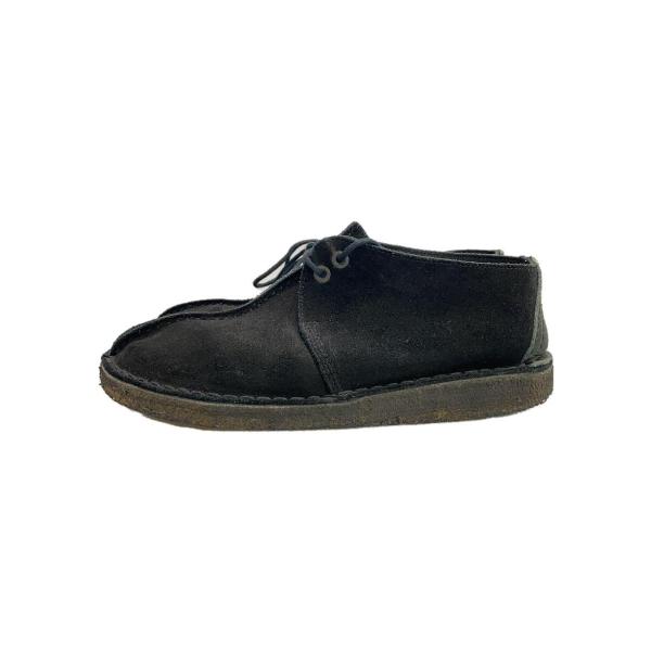 Clarks◆デザートトレック/ブーツ/US7.5/BLK/スウェード/05310