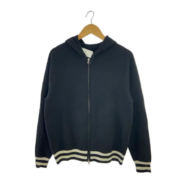 SOPHNET.◆WOOL FLEECE ZIP UP HOODIE/ジップパーカー/M/ウール/ブ...
