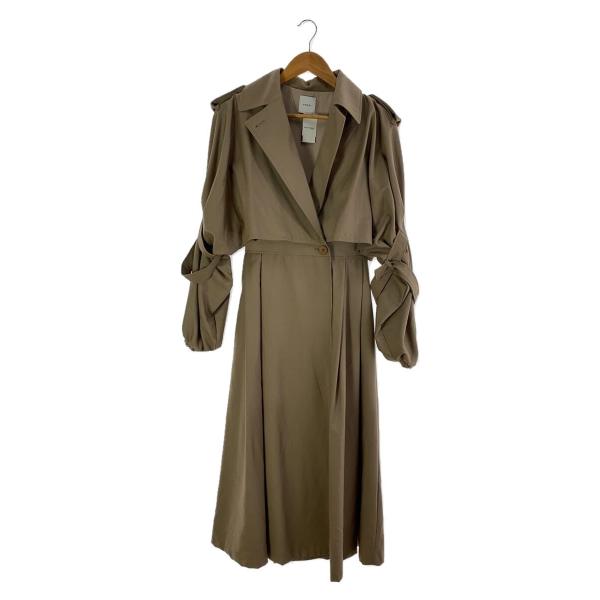 AMERI◆トレンチコート/--/ポリエステル/ベージュ/018170281