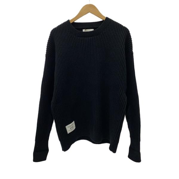 WTAPS◆ニット・セーター(厚手)/3/ポリエステル/BLK/242madt-knm06/24AW...