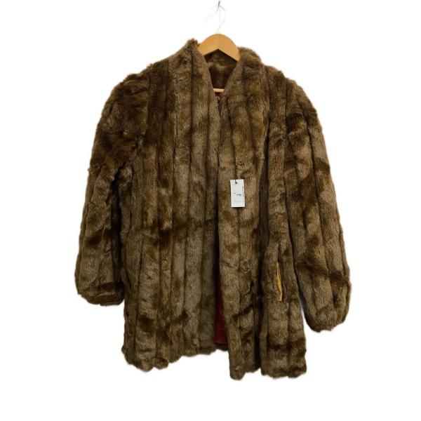 80s/USA製/JORDACHE/ジャケット/--/ファー/BRW