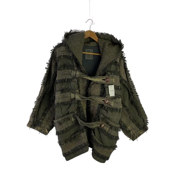 ISSEY MIYAKE◆80s/筆タグ/WOOL FRINGE PARKA/ジャケット/9/ウール...