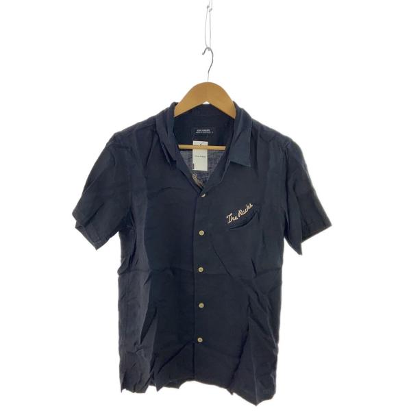 RUDE GALLERY◆THE ROCKS/ボーリングシャツ/半袖シャツ/4/--/BLK