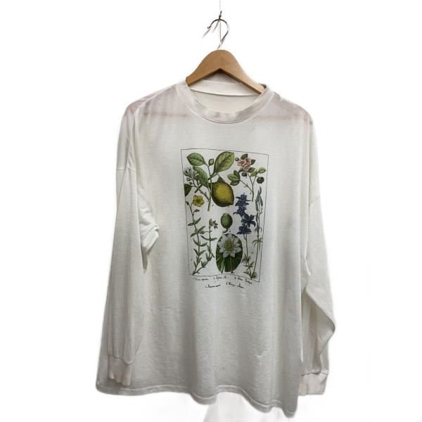 AMERI◆長袖Tシャツ/FREE/レーヨン/WHT/0224204610320