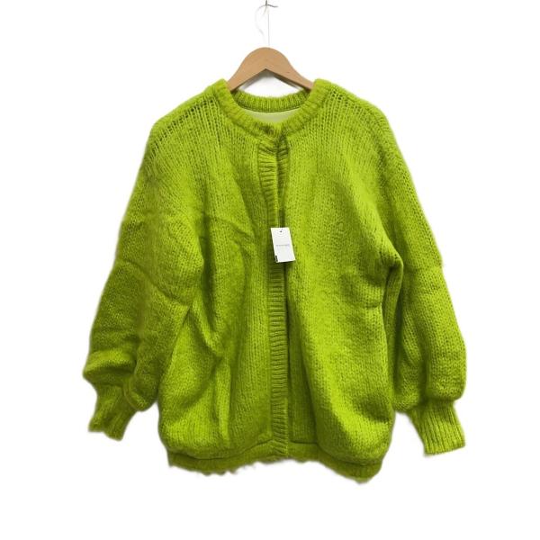 AMERI◆カーディガン(厚手)/FREE/ナイロン/GRN/01220131030/22AW