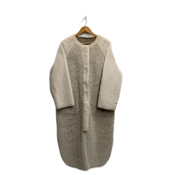 AMERI◆コート/FREE/ポリエステル/WHT//