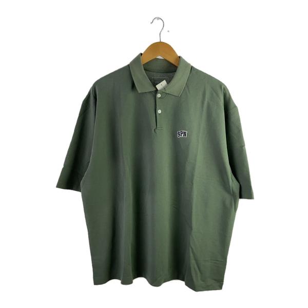 SOPHNET.◆SPN WAPPEN OVERSIZED POLO/ポロシャツ/L/コットン/GR...