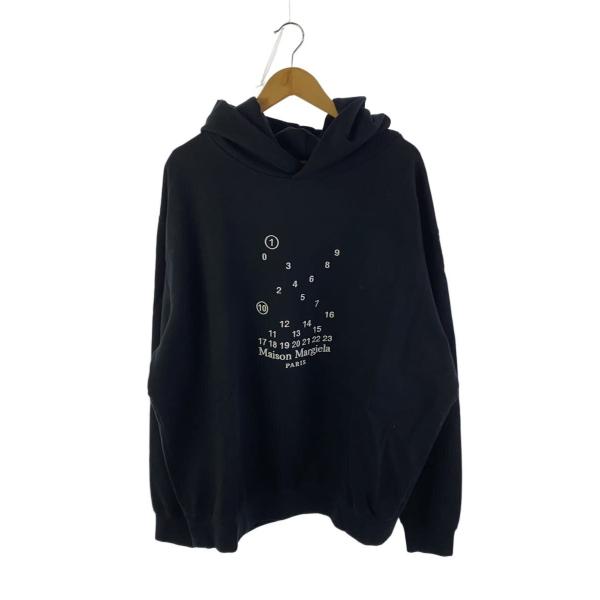 Maison Margiela◆パーカー/L/コットン/BLK/無地/S50GU0202