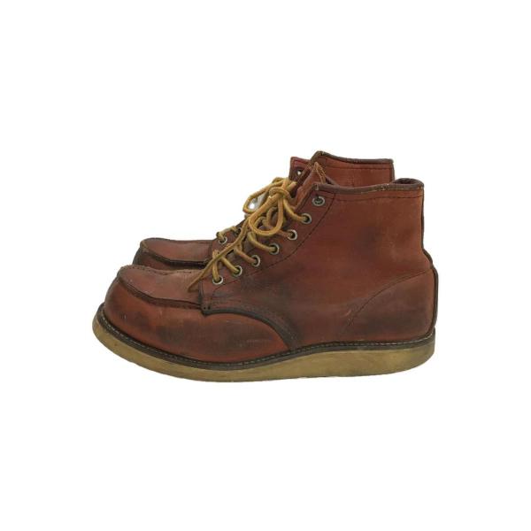 RED WING◆90s 半円犬タグ/アイリッシュセーター エンジニアブーツ/--/BRW/レザー