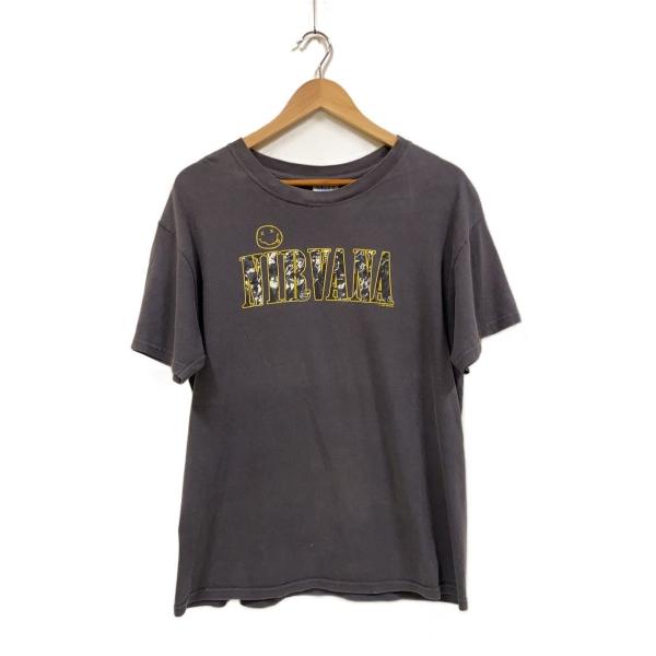 M&amp;O◆NIRVANA/SMILE/1997/Tシャツ/M/コットン/GRY/プリント//